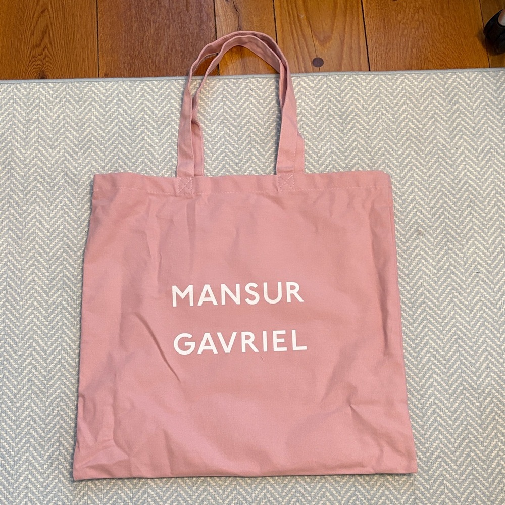 Mansur Gavriel Blush Pink Canvas Tote